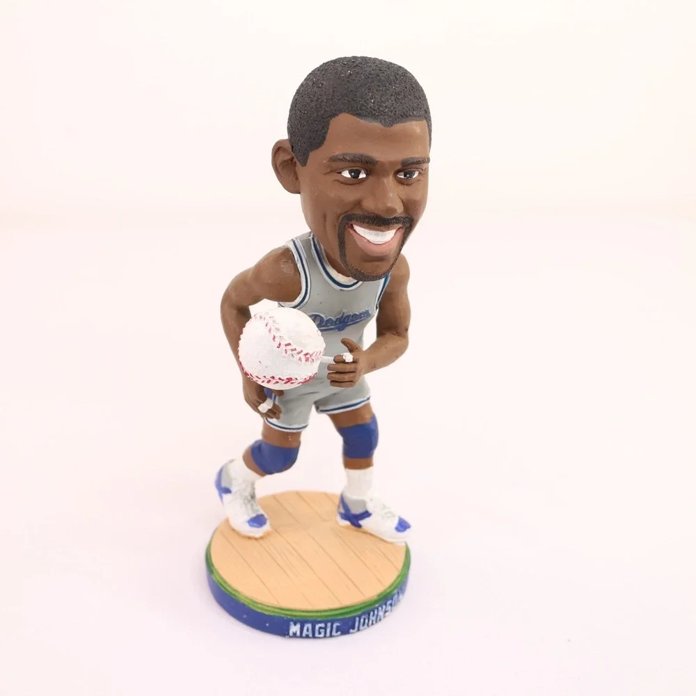 Los Angeles Dodgers Magic Johnson Bobblehead Open Box 2014 Promotional Schedule